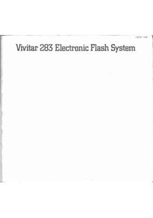 Vivitar Flash - misc manual. Camera Instructions.